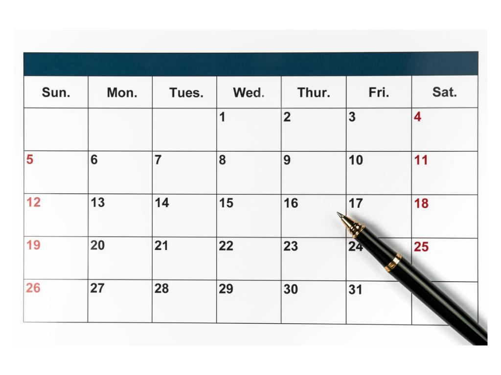 frequência de treino Calendário de treino Lu Fitness